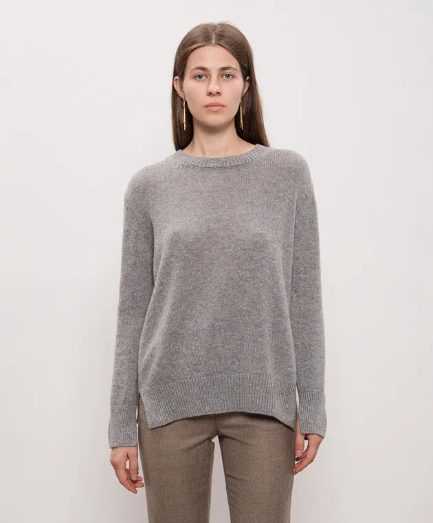Enrico Mandelli Maglione in cashmere grigio A9KD355425