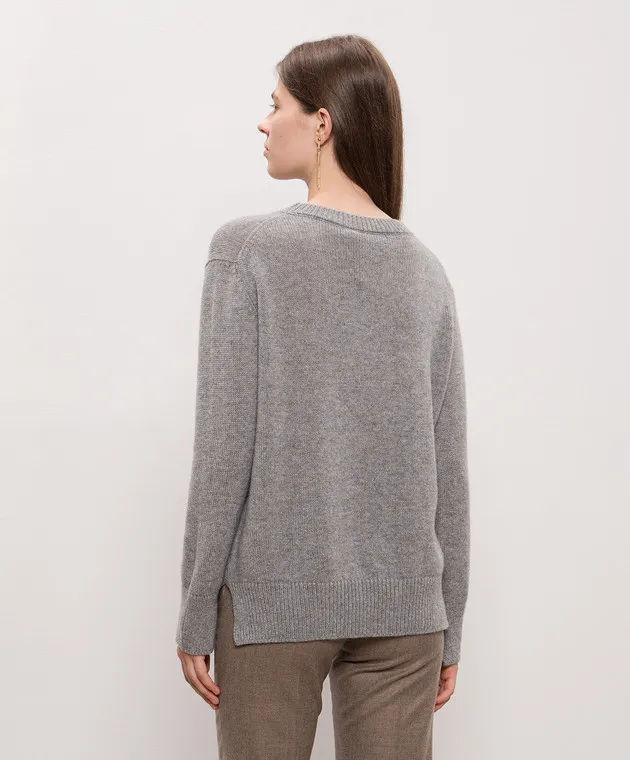 Enrico Mandelli Maglione in cashmere grigio A9KD355425