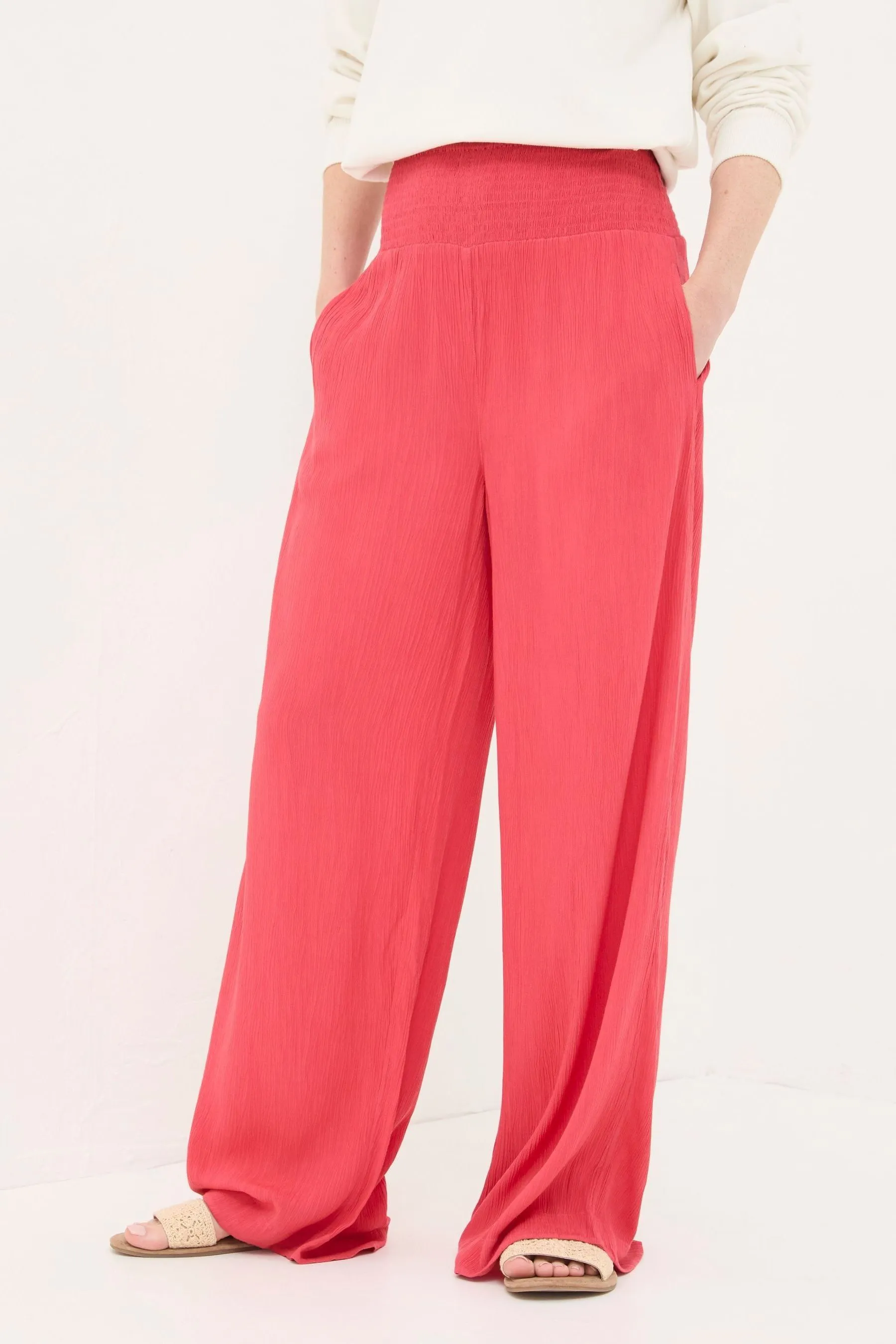 FatFace - Arricciature - Pantaloni a palazzo con fondo ampio    