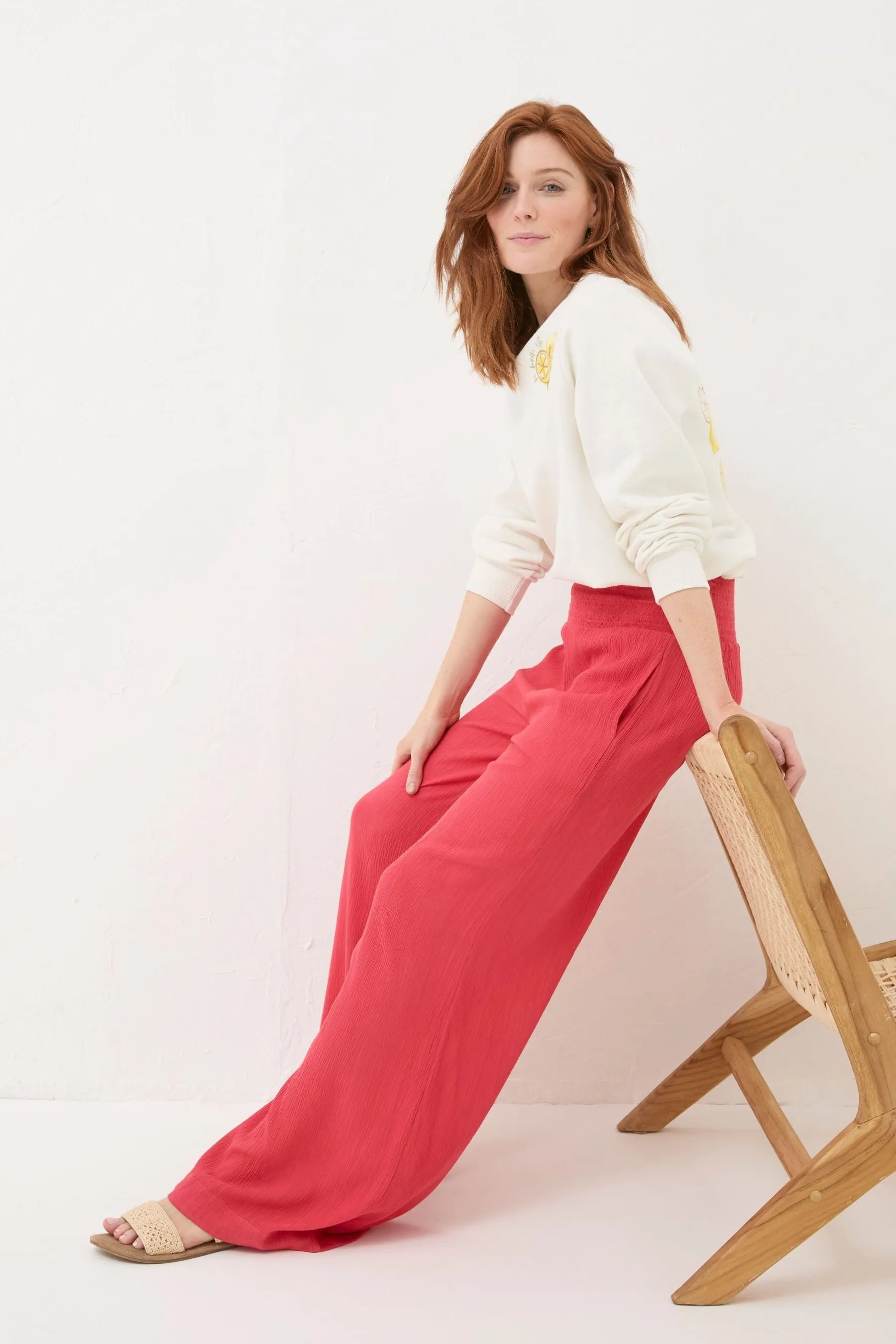 FatFace - Arricciature - Pantaloni a palazzo con fondo ampio    