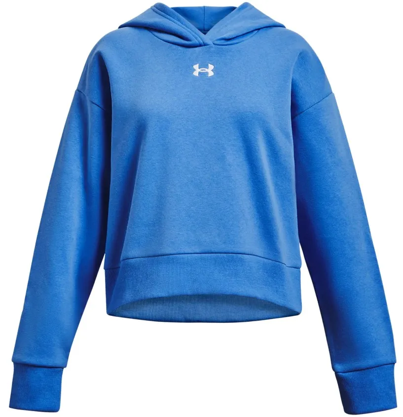 Felpe con cappuccio Under Armour UA Rival Fleece Crop Hoodie-BLU
