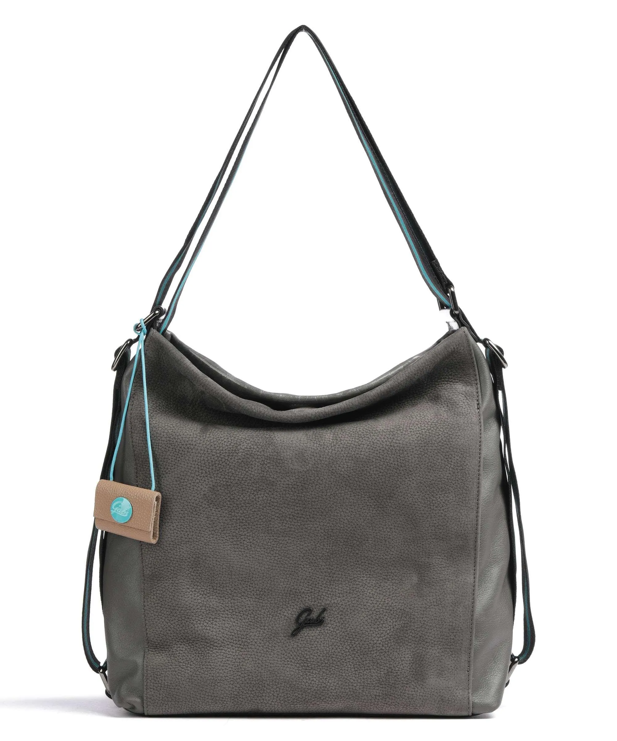  Gabs Aissa Borsa hobo pelle di vitello grana, pelle di vitello ruvida grigio  