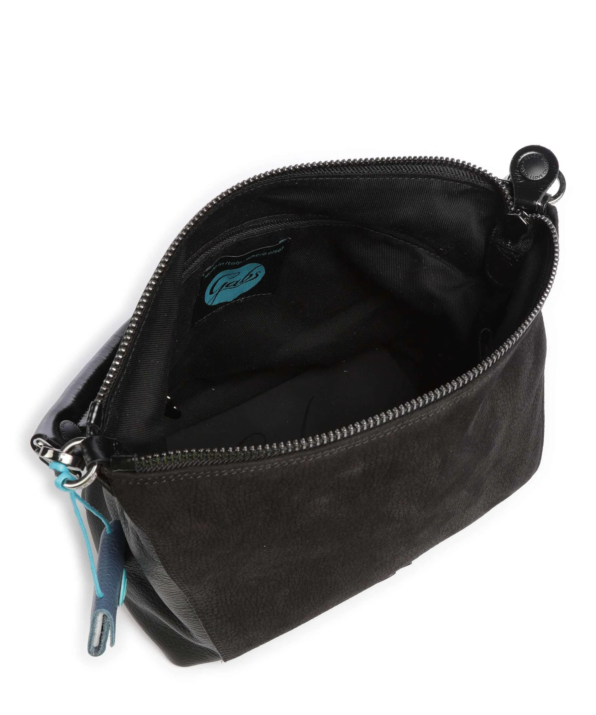  Gabs Samantha Borsa hobo pelle di vitello grana, pelle di vitello ruvida nero  