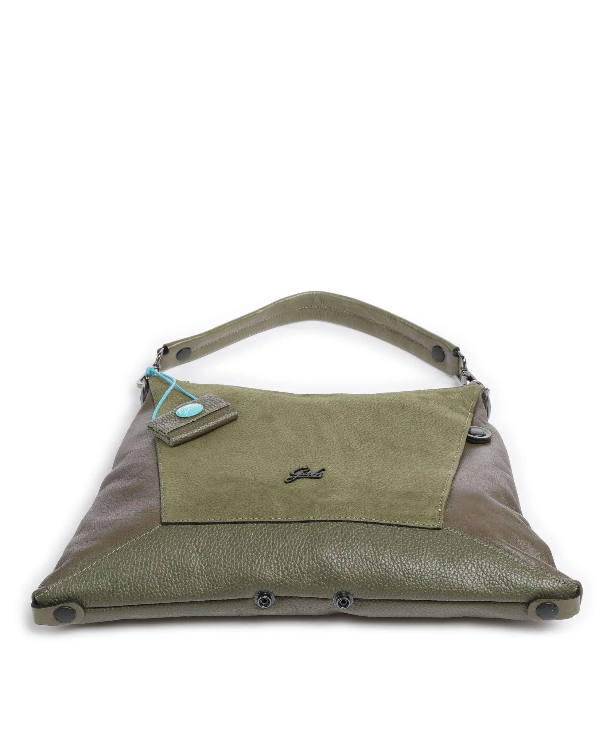 Gabs Samantha Borsa hobo pelle di vitello grana, pelle di vitello ruvida verde-oliva  