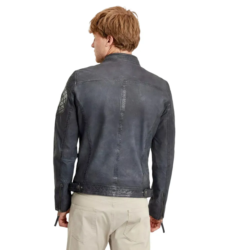 Giacca biker Uomo in vera pelle