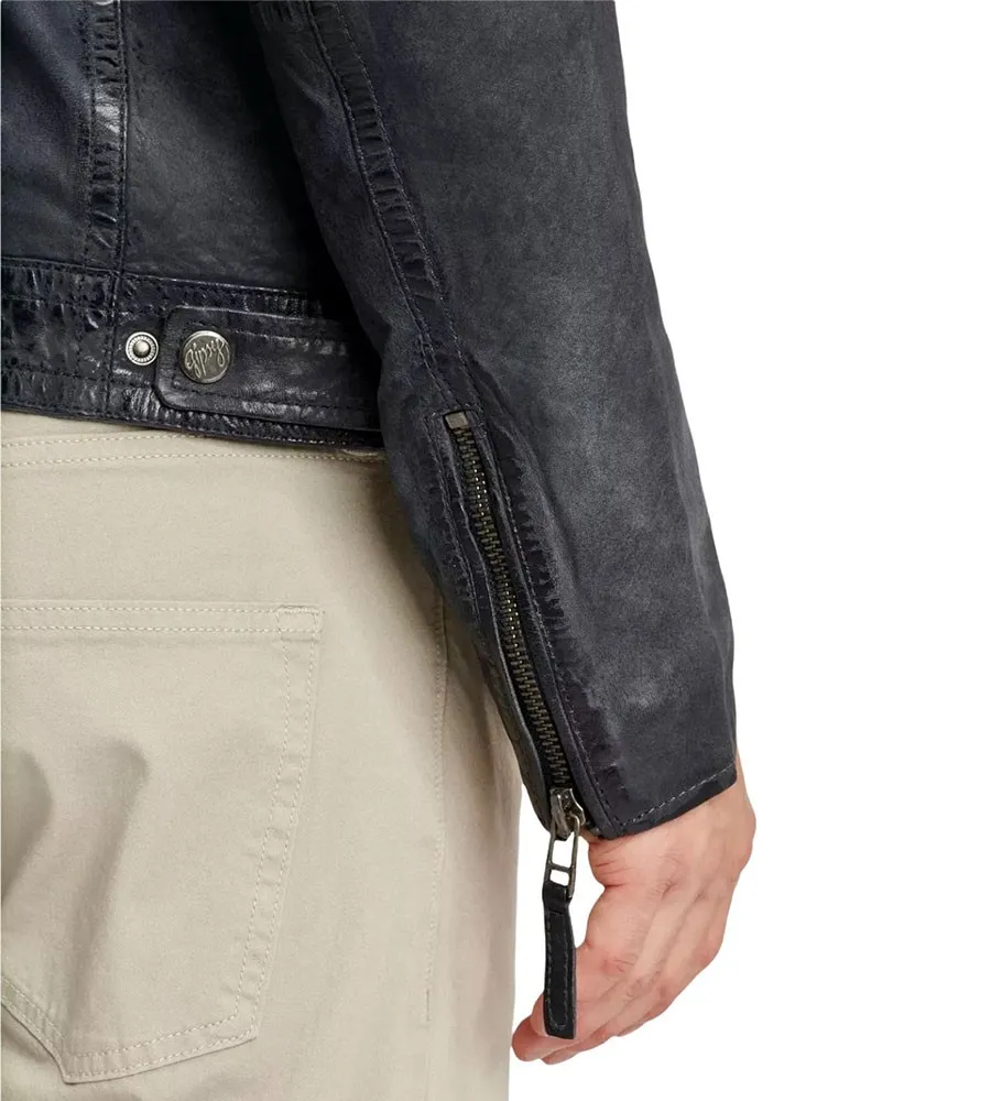 Giacca biker Uomo in vera pelle
