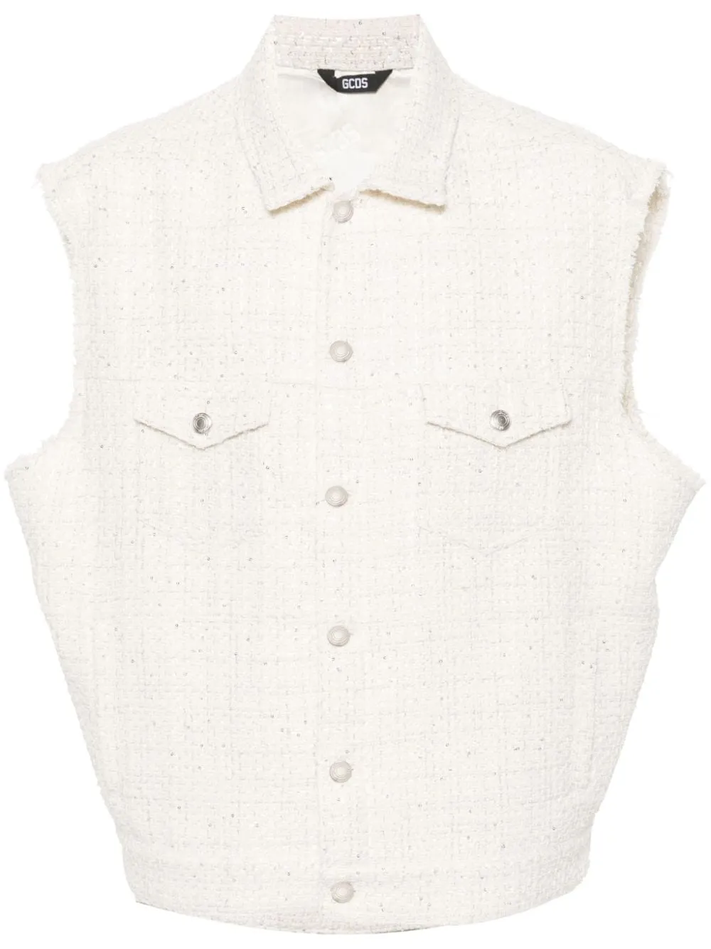 Giacca con paillettes in bianco - unisex