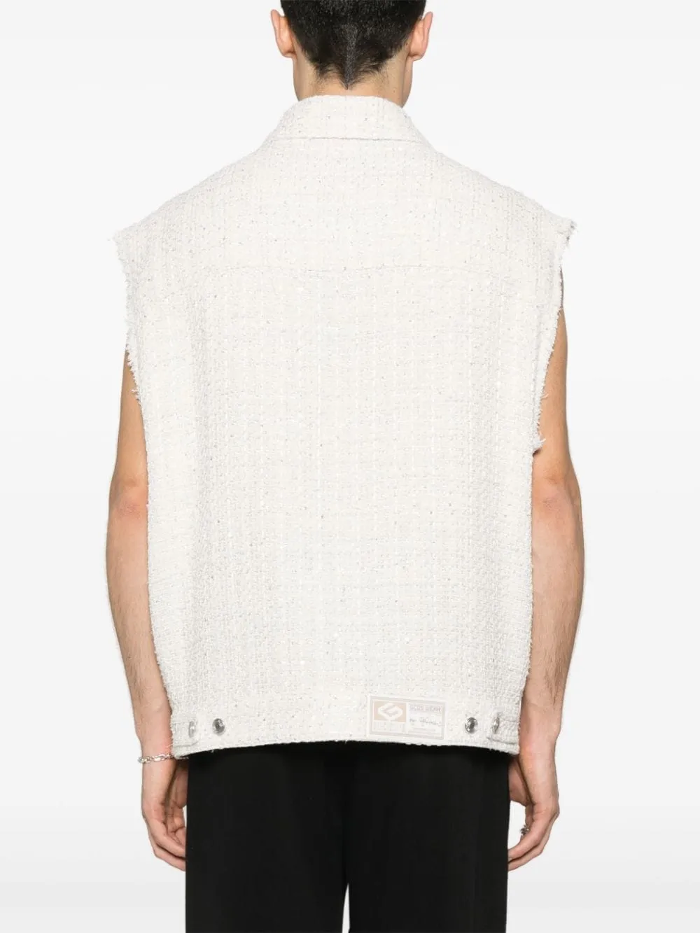Giacca con paillettes in bianco - unisex