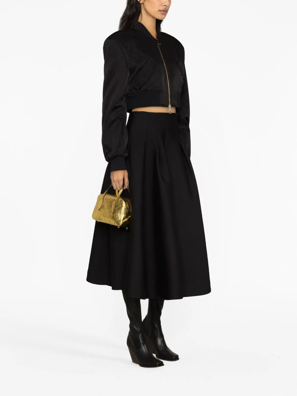 Giacca crop reggie  in nero - donna