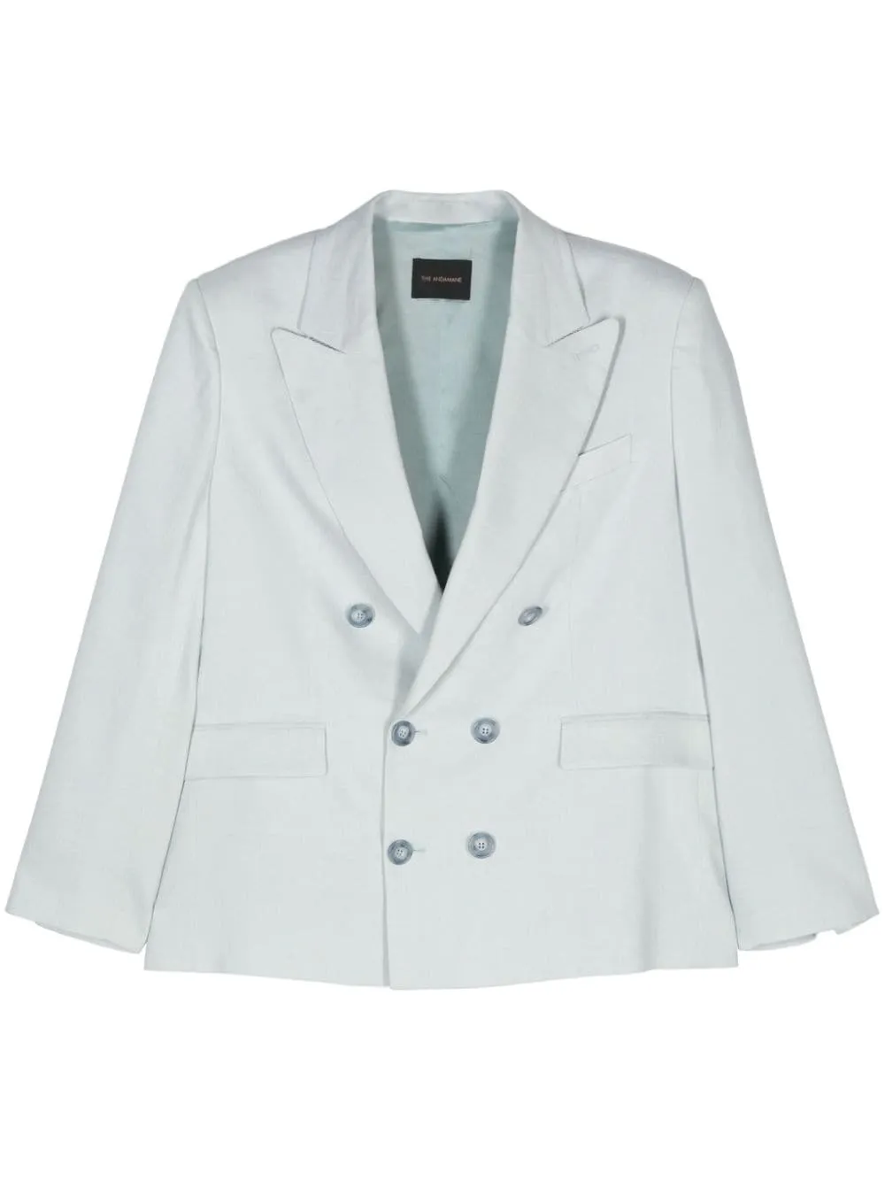 Giacca doppiopetto in celeste - donna