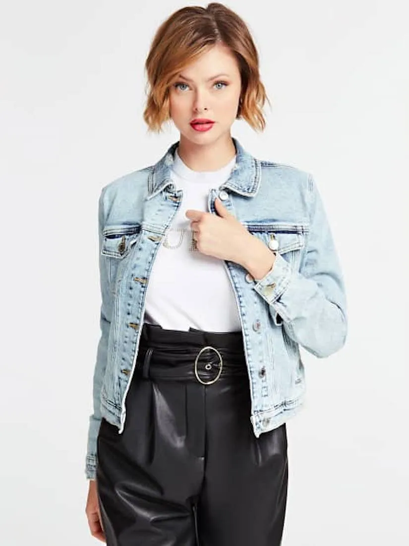 Giacca Guess in denim slim W01N0ED3VE1