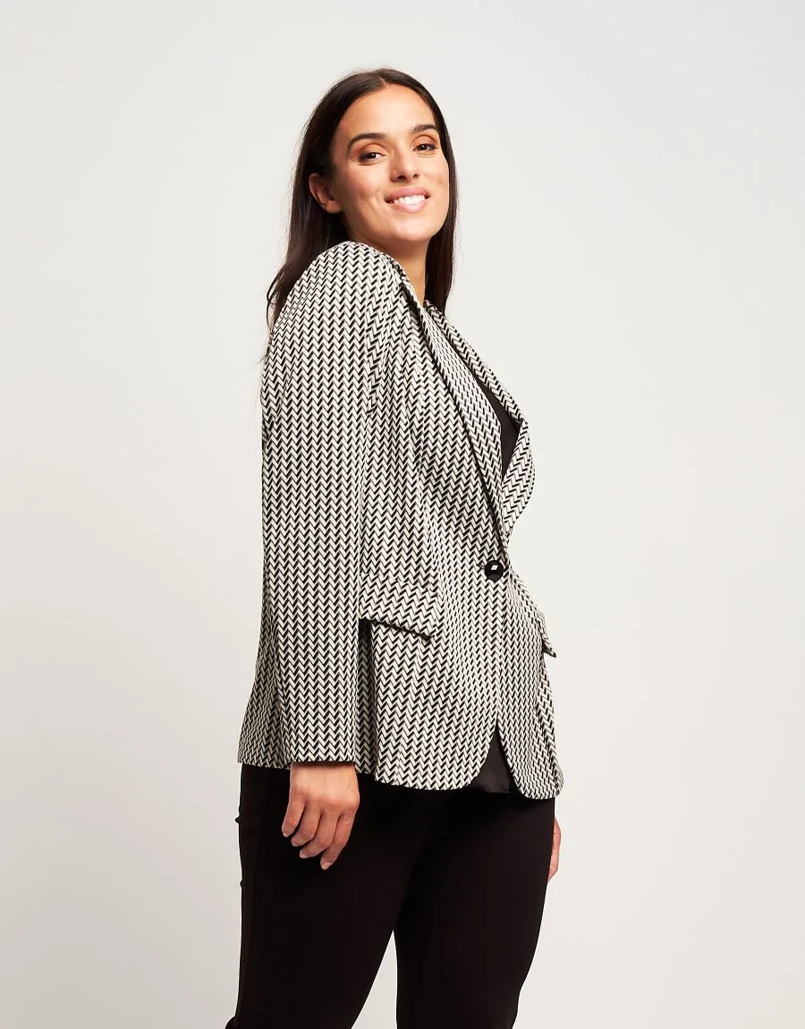 Giacca in maglia jacquard