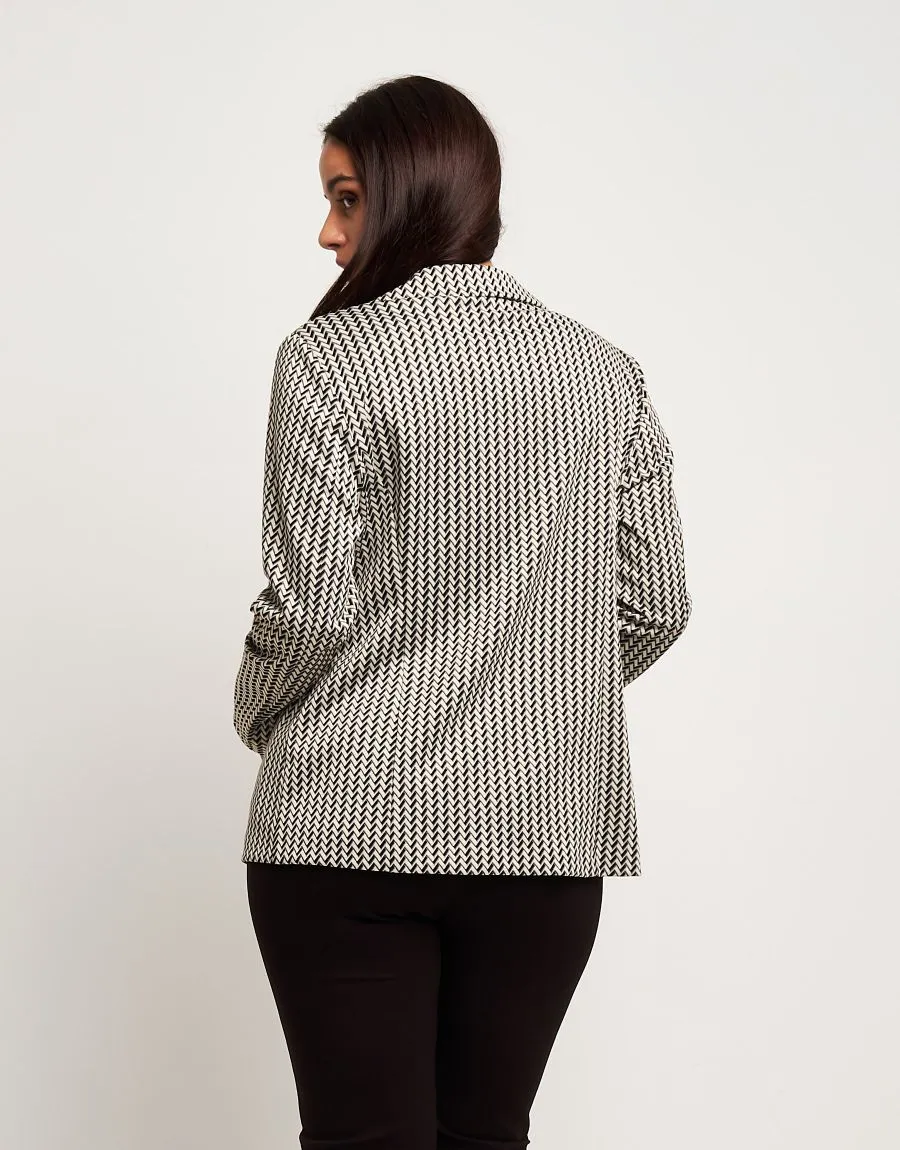 Giacca in maglia jacquard