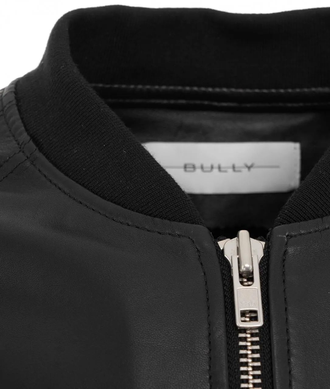 Giacca in pelle nero nero