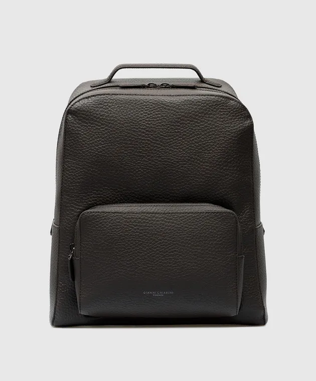 Gianni Chiarini Zaino in pelle marrone con logo ZNUB178131QNTM
