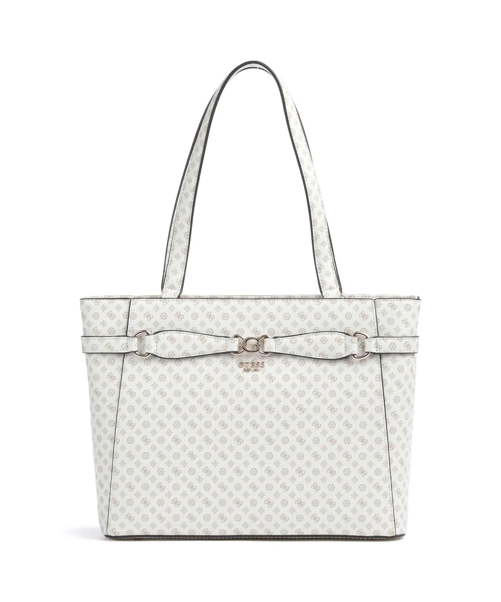  Guess Arlena Borsa shopper pelle sintetica bianco  