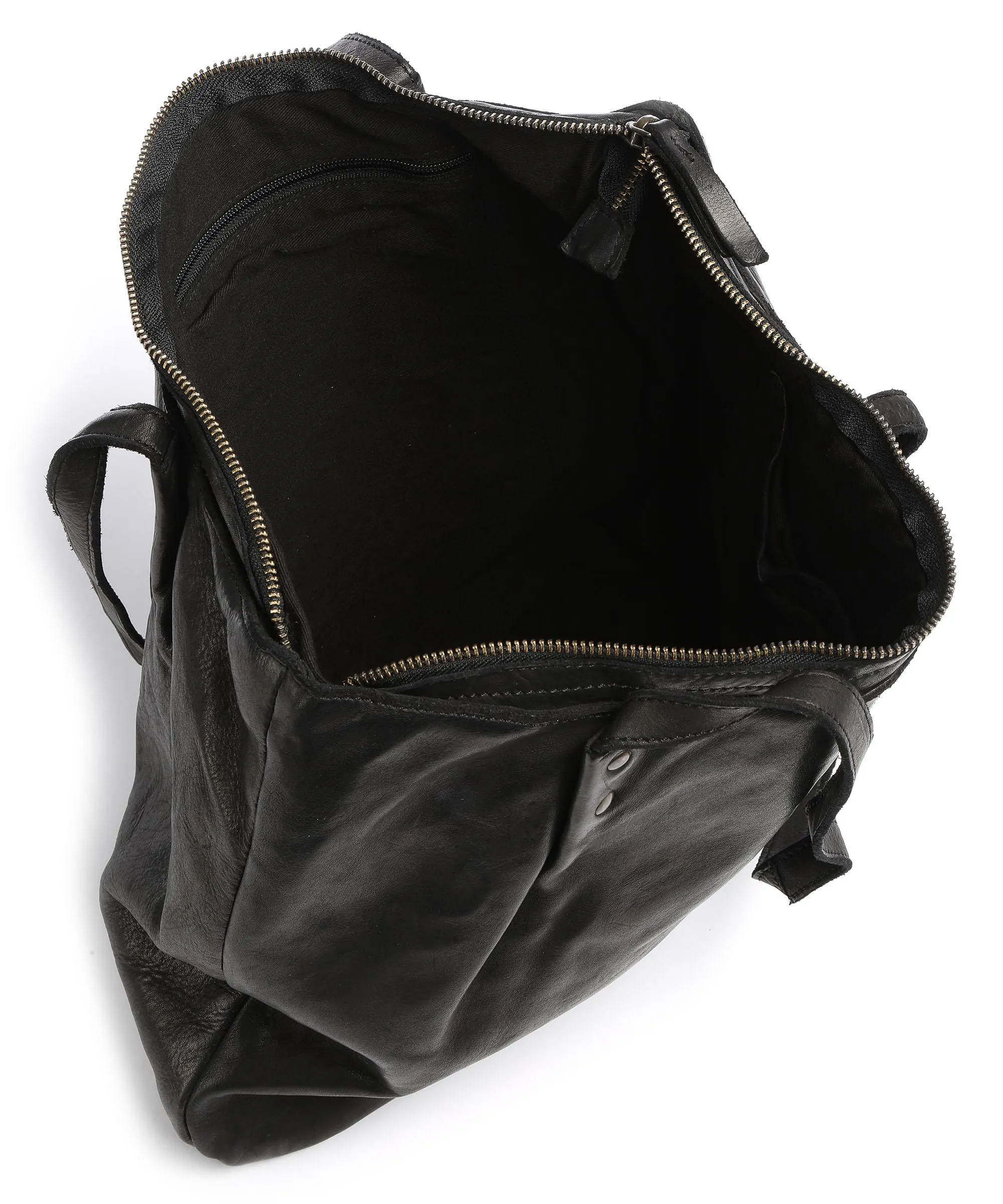  Harold's Submarine Borsa shopper morbida pelle bovina nero  