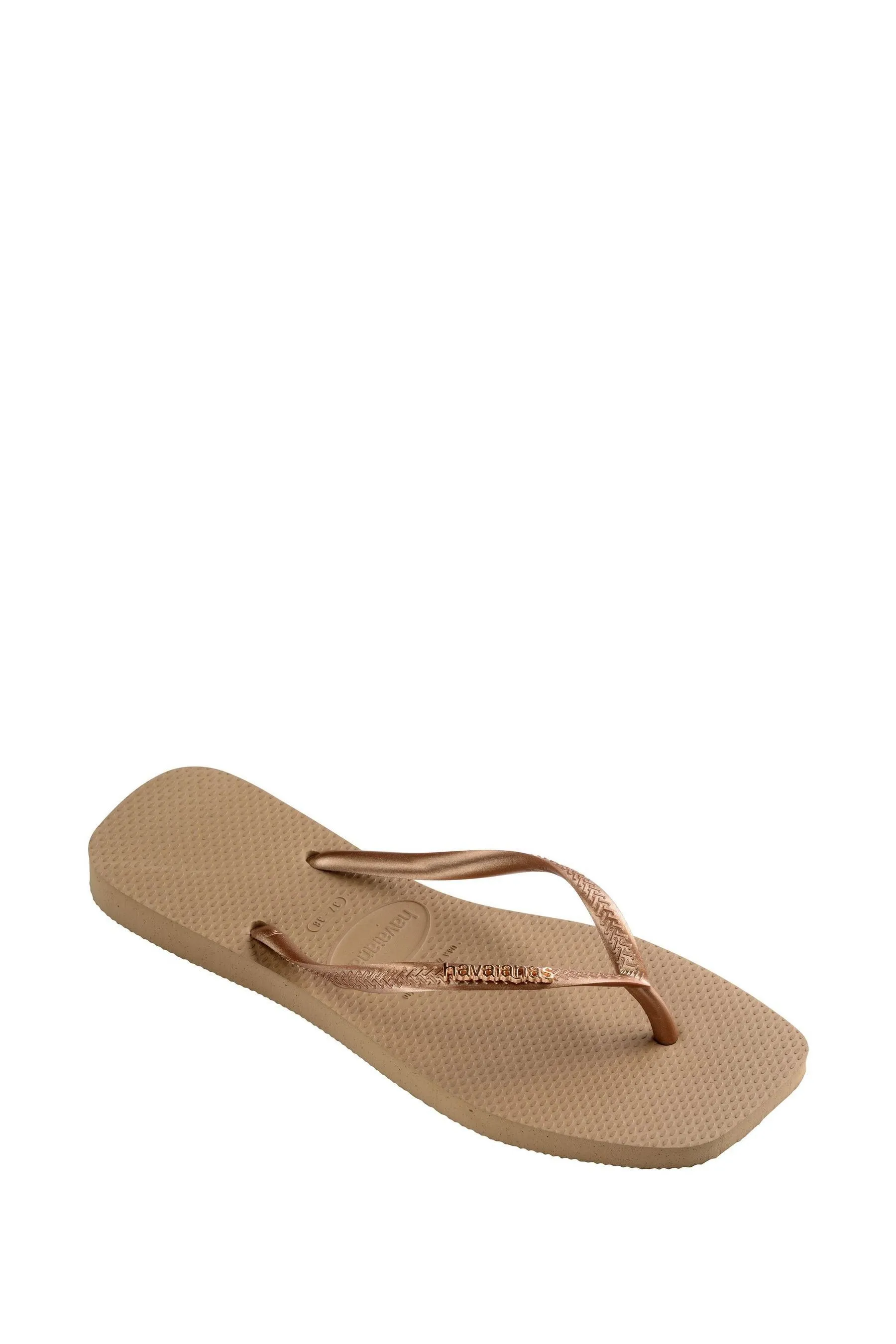 Havaianas - Dettagli metallizzati Sandali con logo quadrato