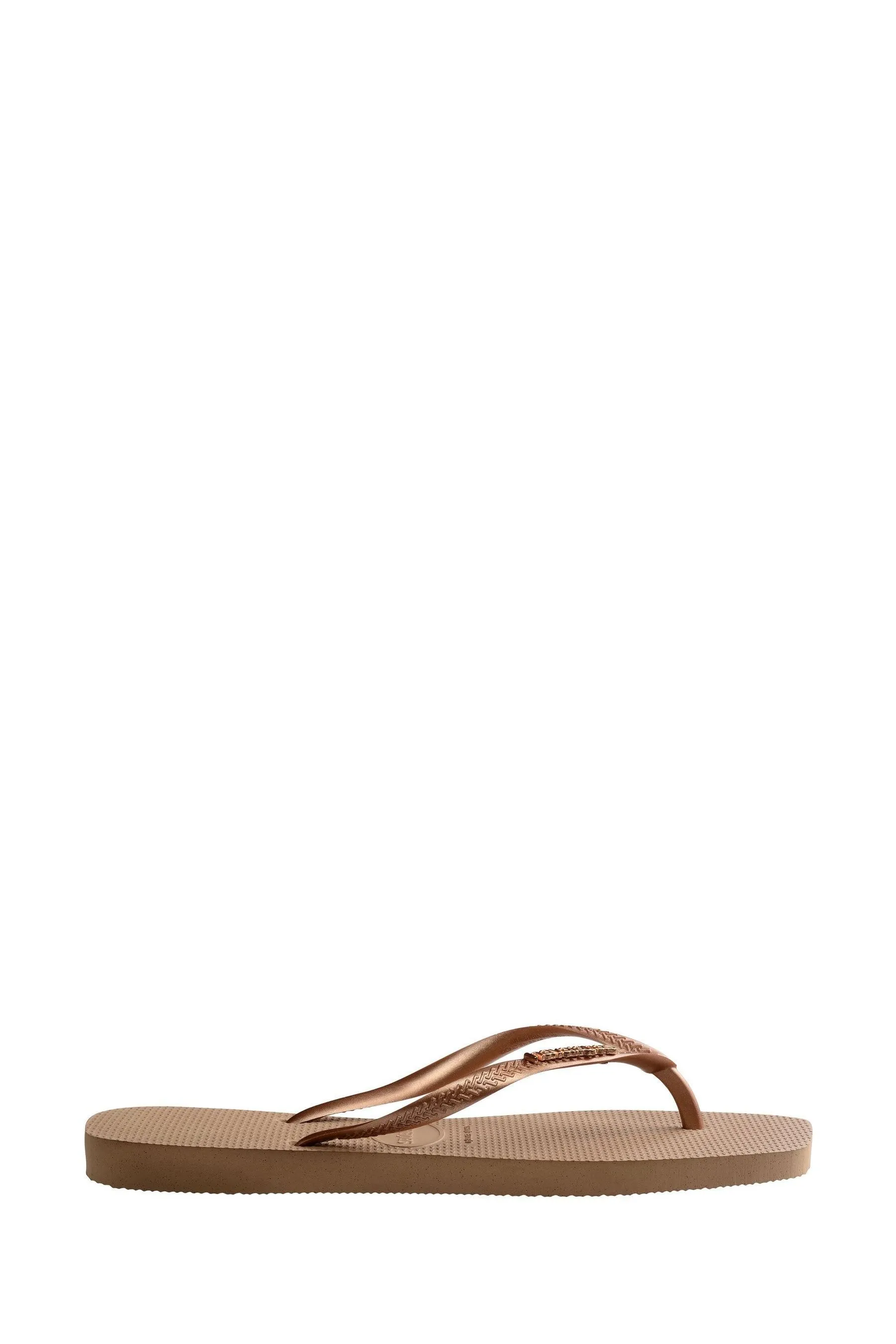 Havaianas - Dettagli metallizzati Sandali con logo quadrato