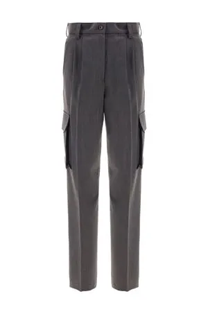 HERNO Abbigliamento,Pantaloni Pantaloni cargo in misto lana 