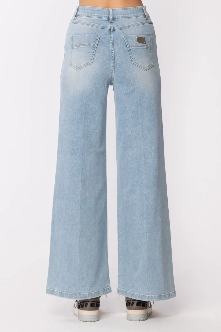Jeans a palazzo Light blue