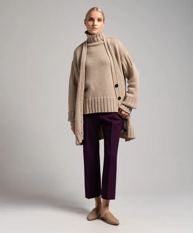 Jil Sander Maglione in cashmere marrone J40GP0019J13207