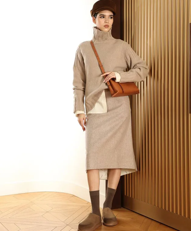 Jil Sander Maglione in cashmere marrone J40GP0019J13207