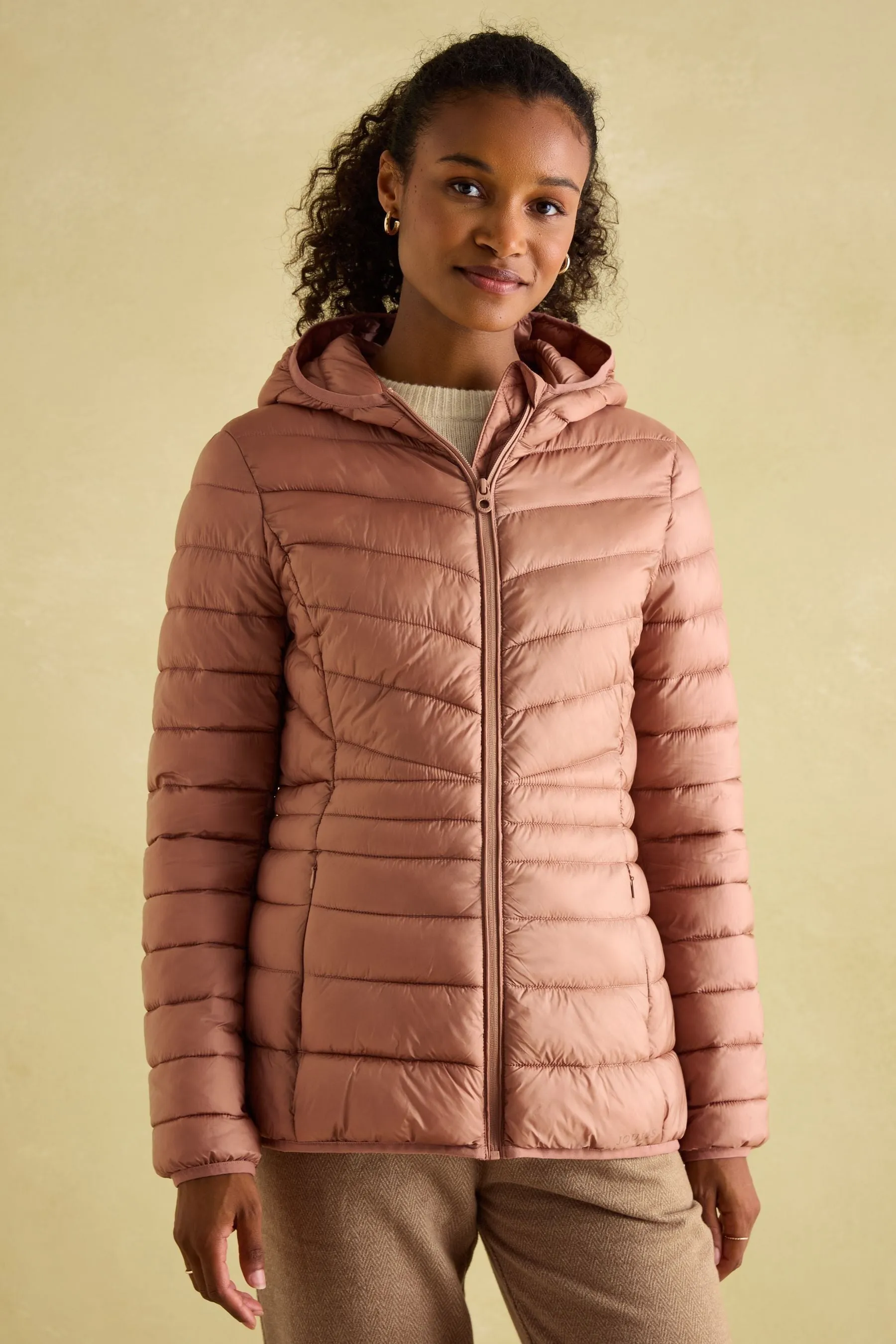 Joules Kenley Cappotto Imbottito Antipioggia con Cappuccio    