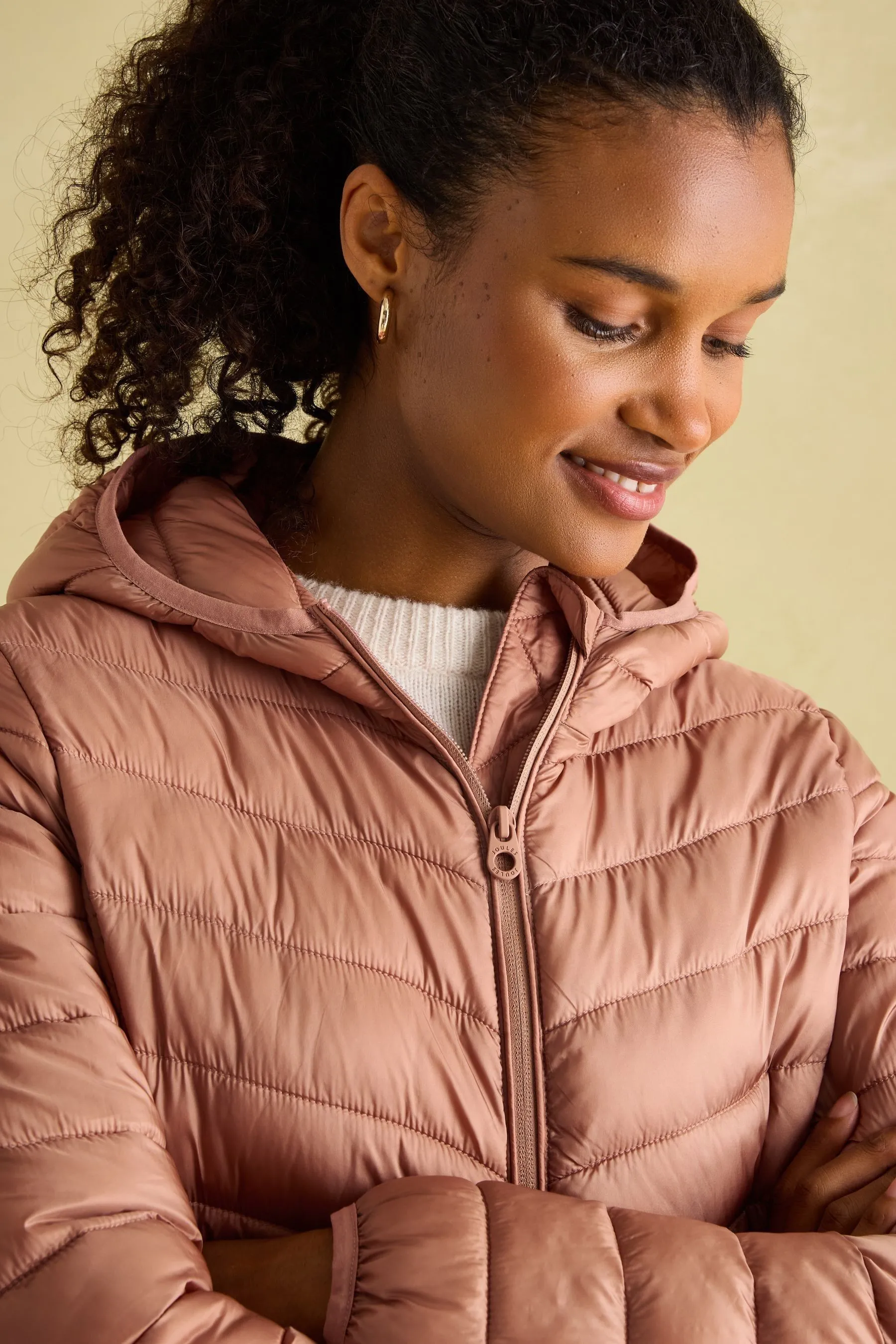Joules Kenley Cappotto Imbottito Antipioggia con Cappuccio    