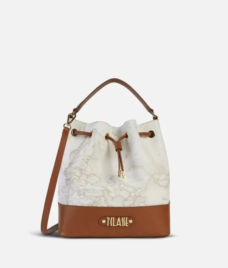Jour bag secchiello stampa geo white