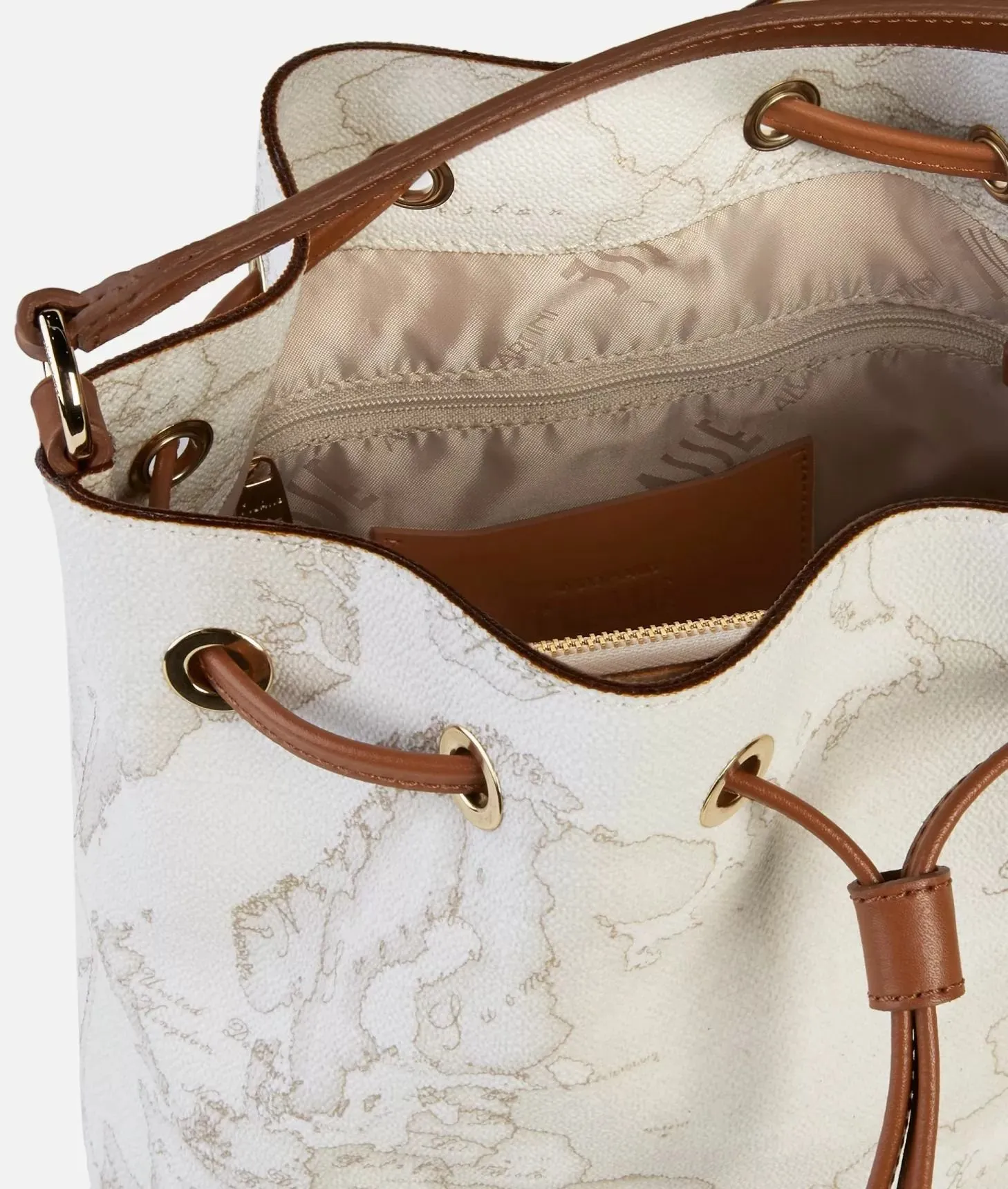 Jour bag secchiello stampa geo white