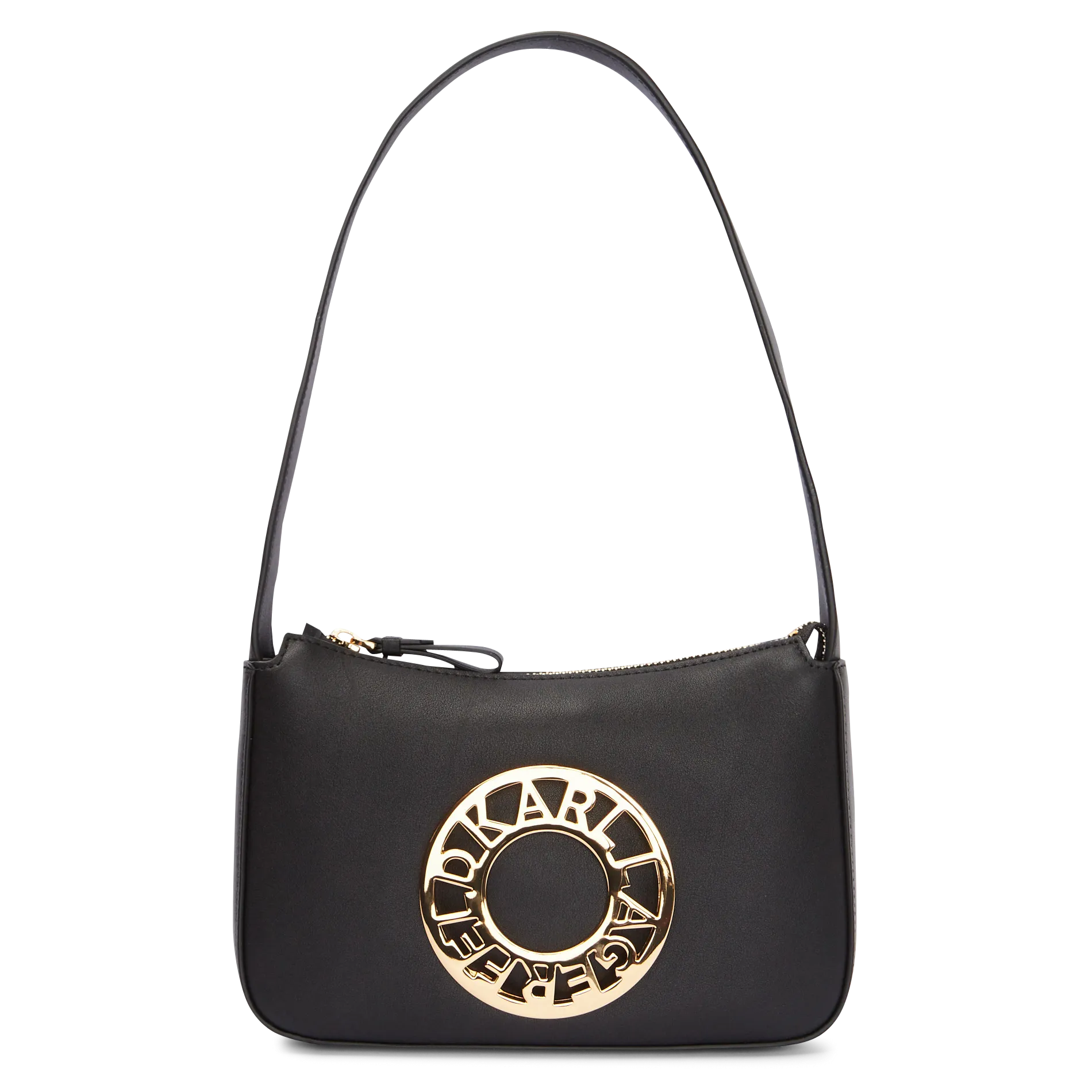  KARL LAGERFELD   K/DISK - Borsa a tracolla in pelle | Nero