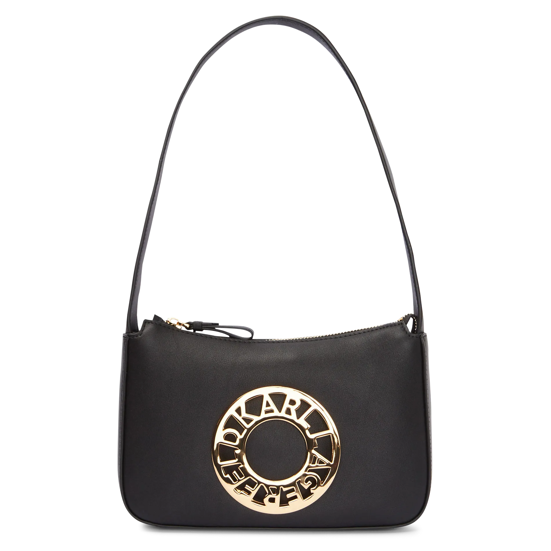  KARL LAGERFELD   K/DISK - Borsa a tracolla in pelle | Nero