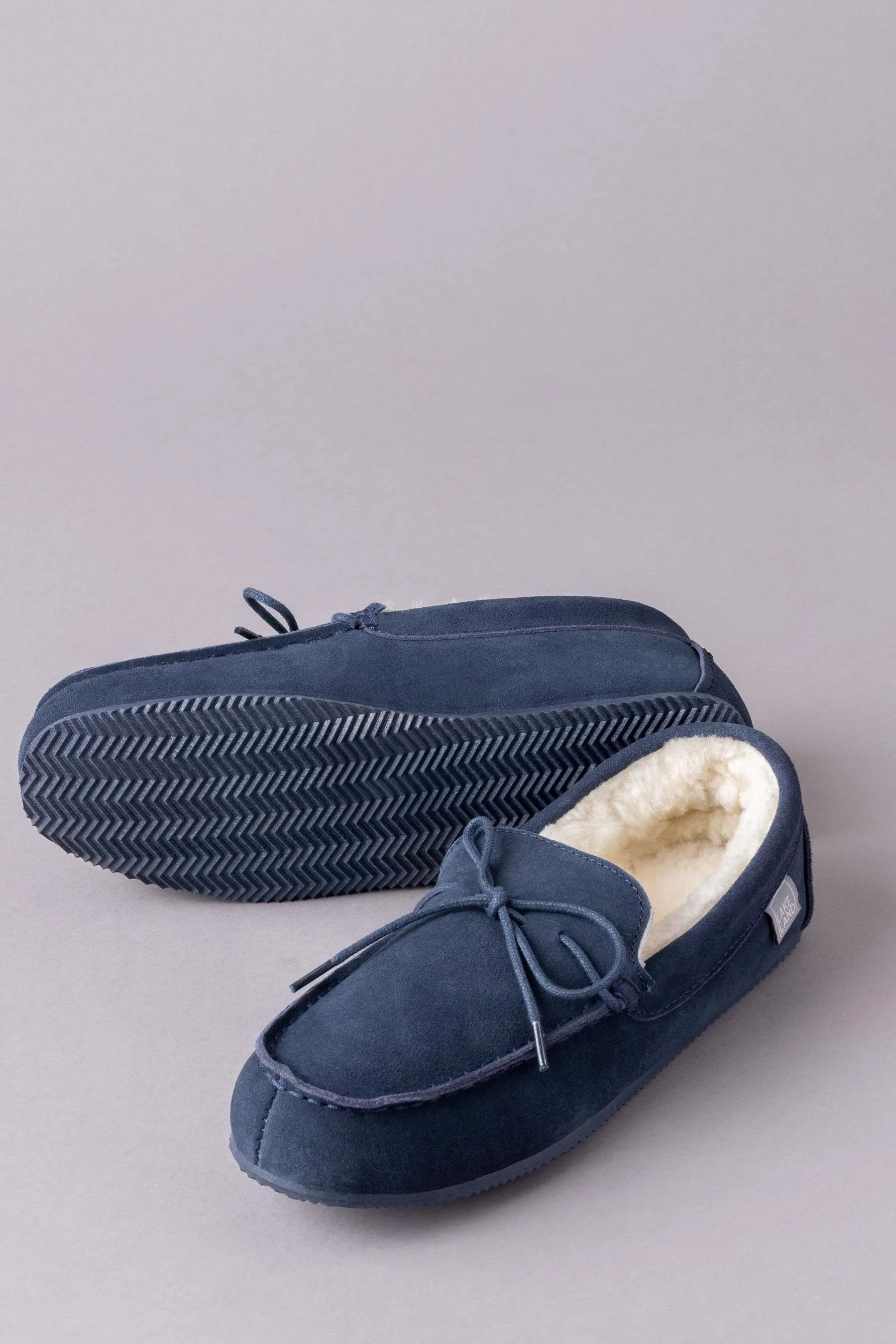 Lakeland Leather - Pantofole a mocassino da uomo in montone