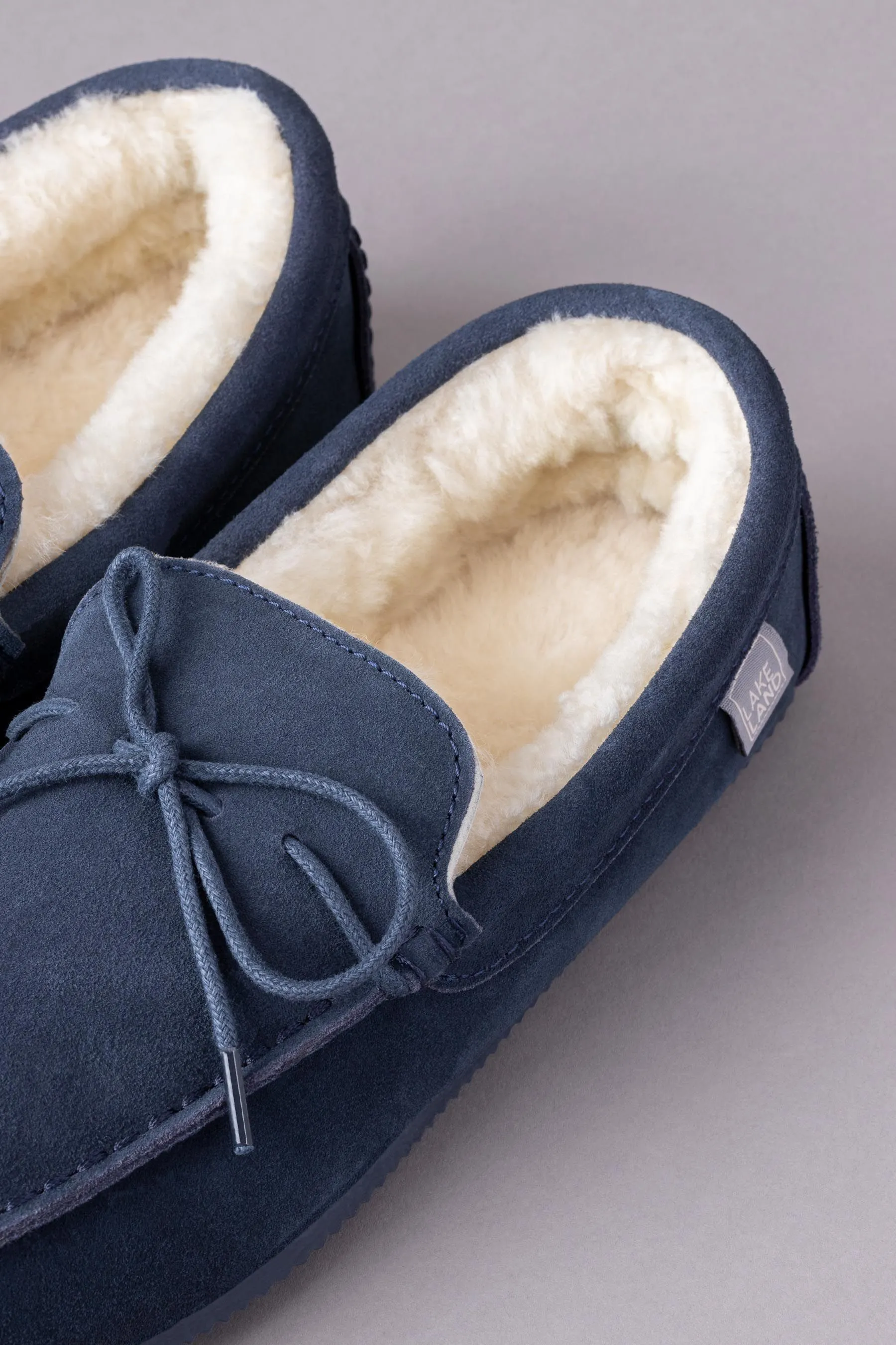 Lakeland Leather - Pantofole a mocassino da uomo in montone