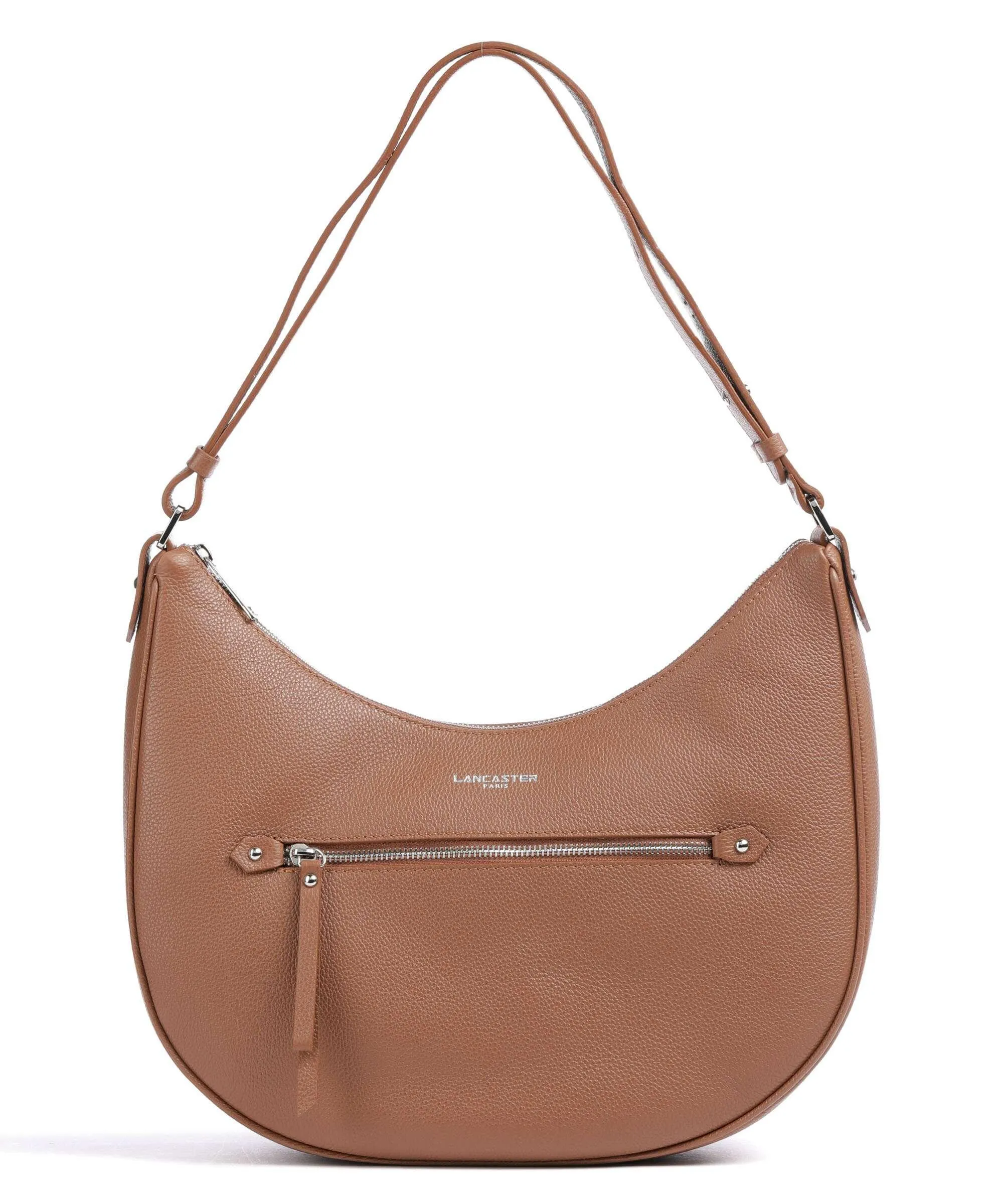  Lancaster Firenze Borsa hobo pelle di vacchetta grana marrone  