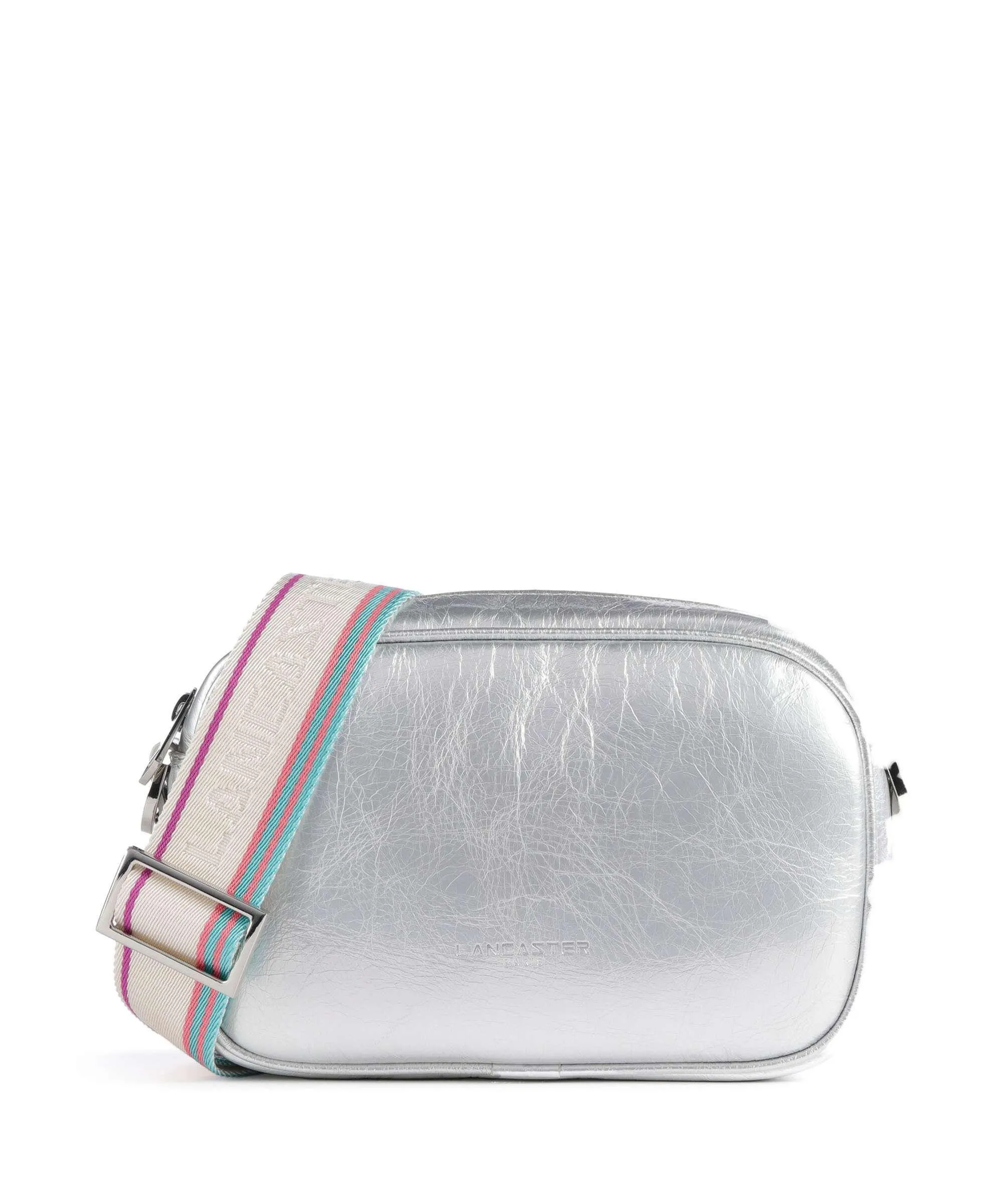  Lancaster Firenze Fashion Borsa a tracolla pelle di vacchetta finemente grana argento  