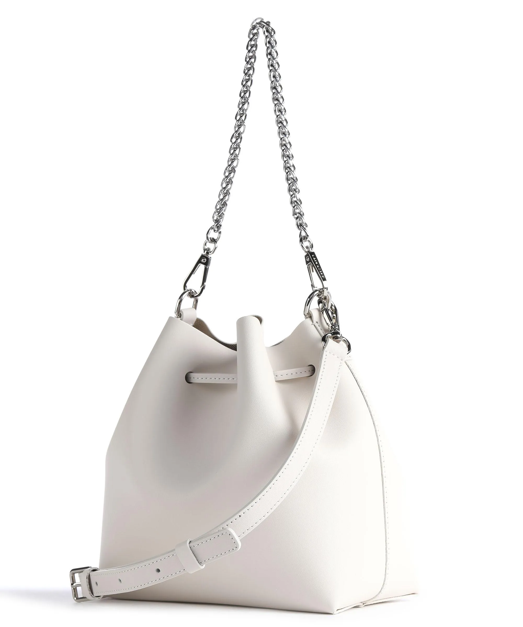  Lancaster Pur & Element City Borsa a secchiello pelle di vacchetta liscia avorio  