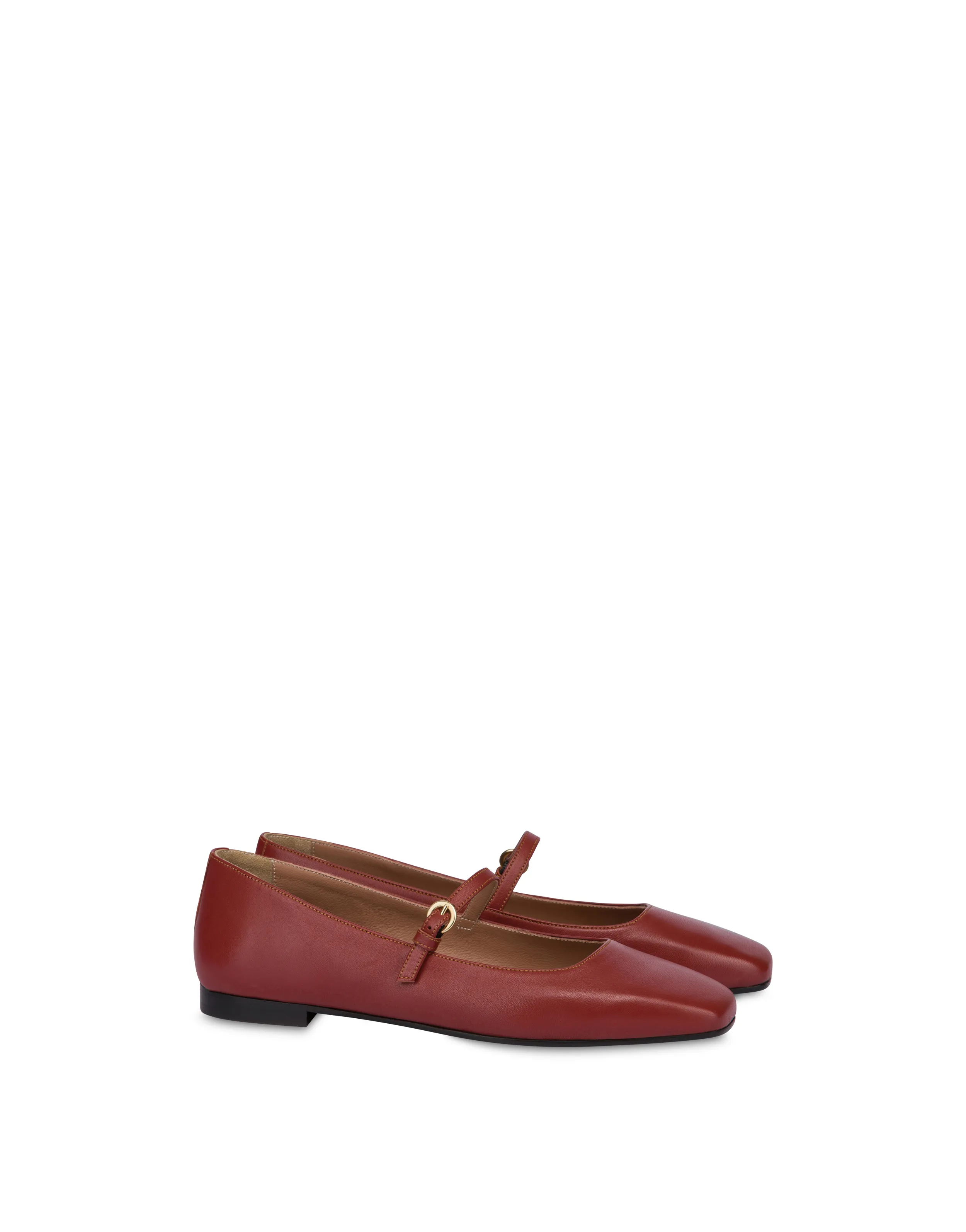     Linea Pollini Ballerine In Nappa Nina Terracotta