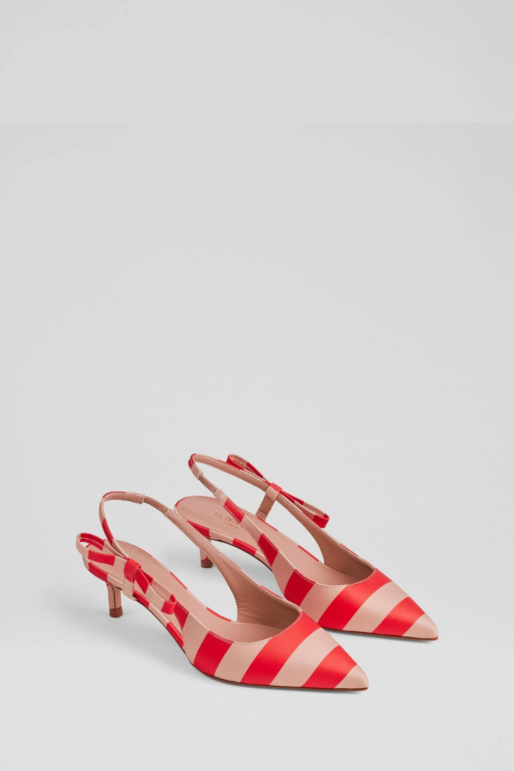 LK Bennett Dettagli metallizzati - Scarpe Fiocco con tacco a rocchetto e scollo alla Barette