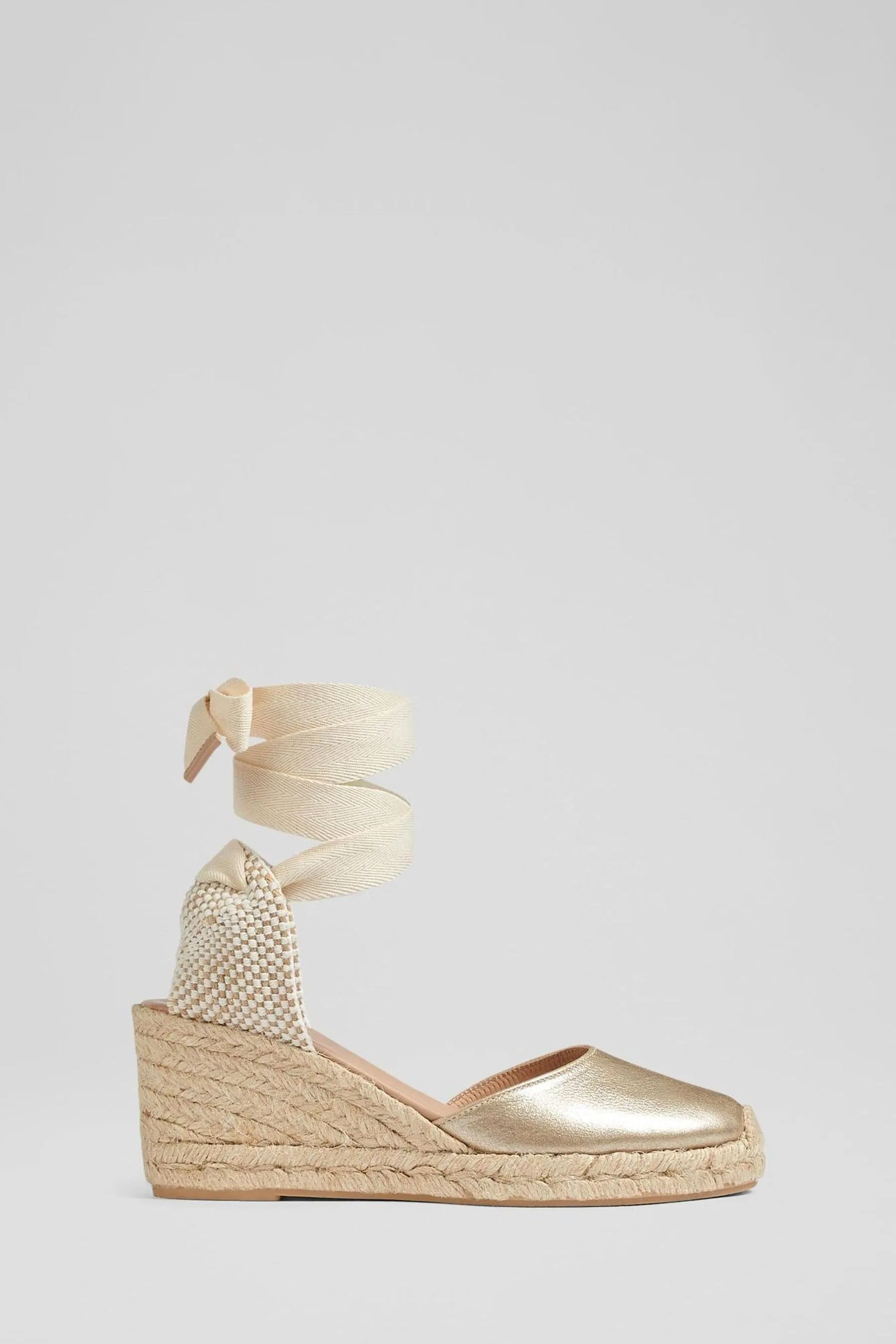 LK Bennett Maureen - Scarpe Dettagli metallizzati espadrilles in pelle