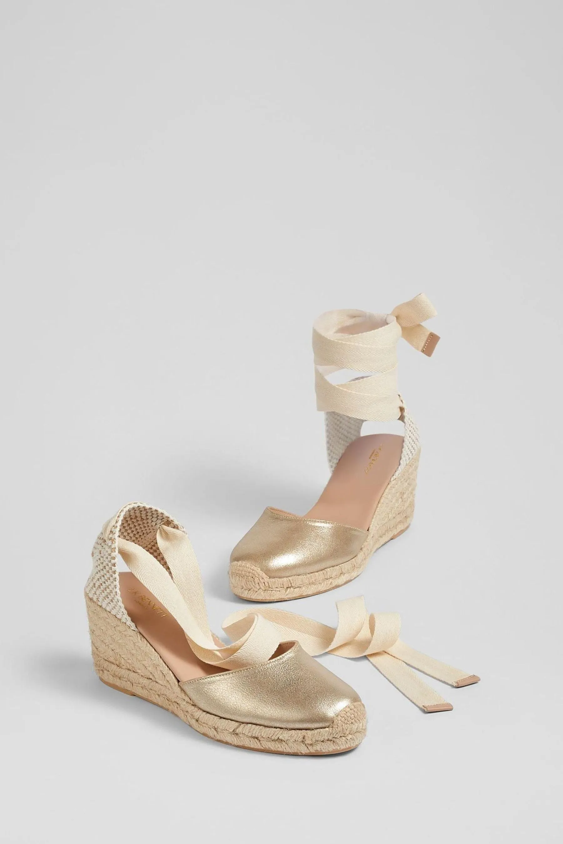 LK Bennett Maureen - Scarpe Dettagli metallizzati espadrilles in pelle