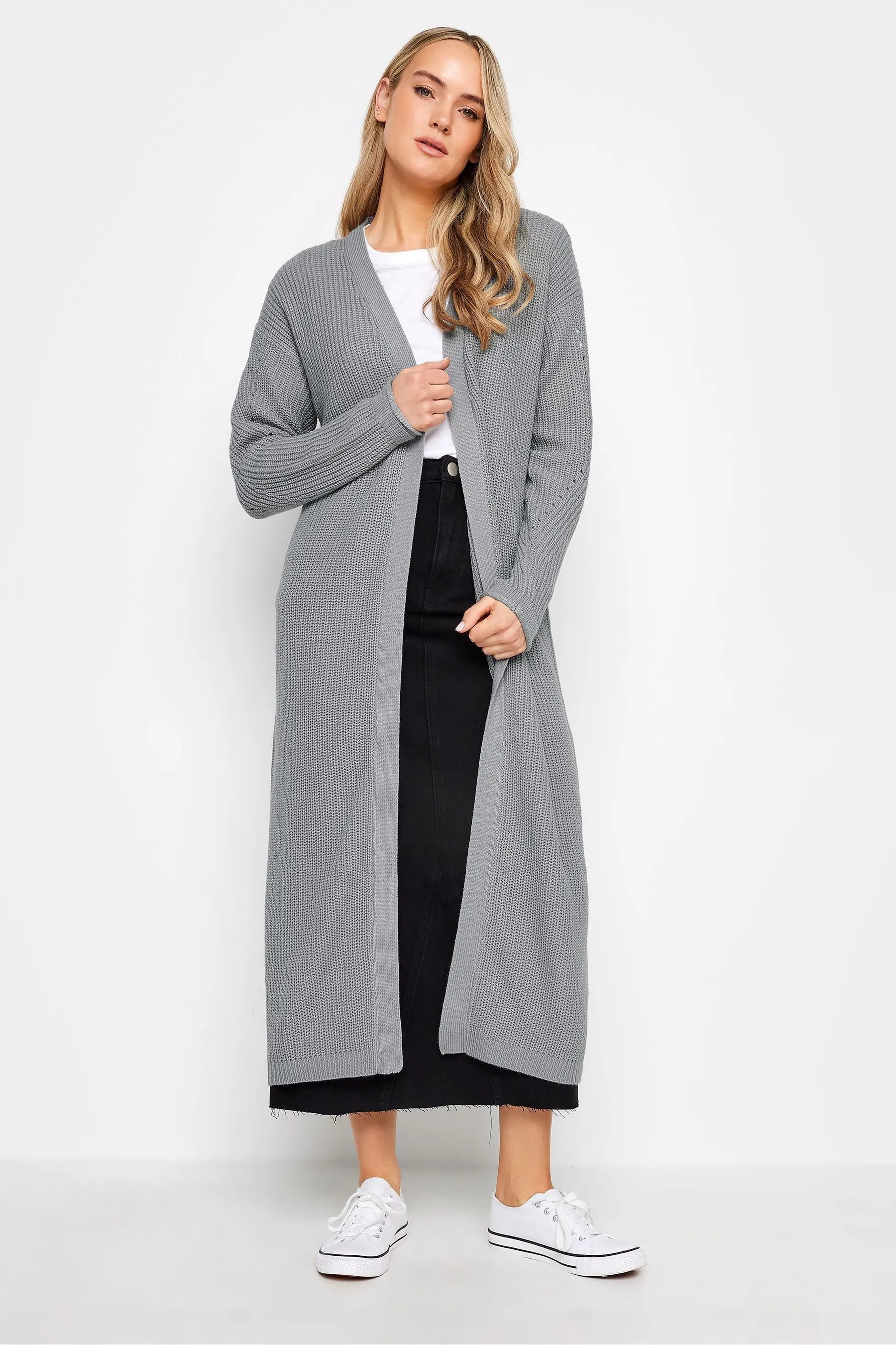 Long Tall Sally - Cardigan lungo a coste    