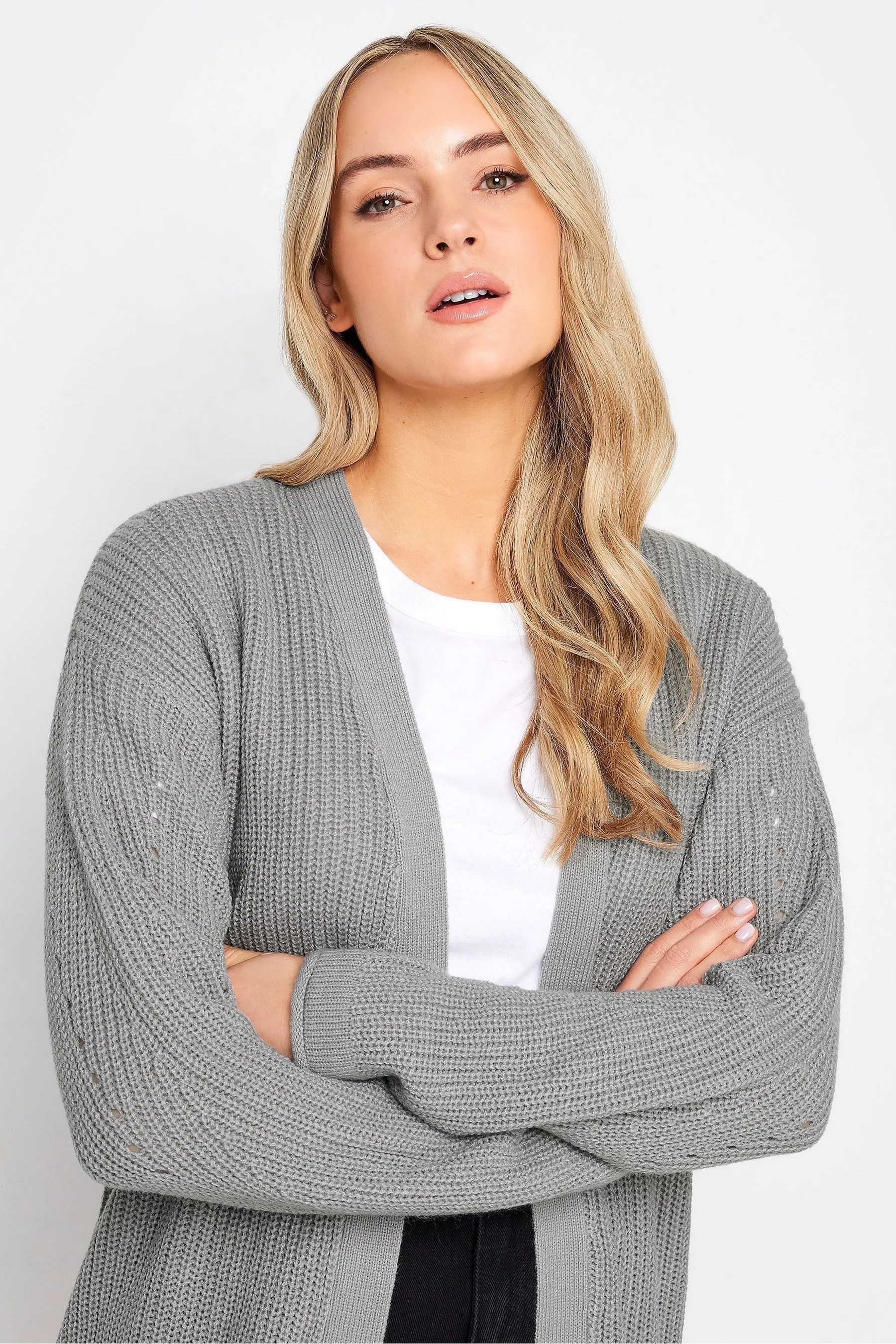 Long Tall Sally - Cardigan lungo a coste    