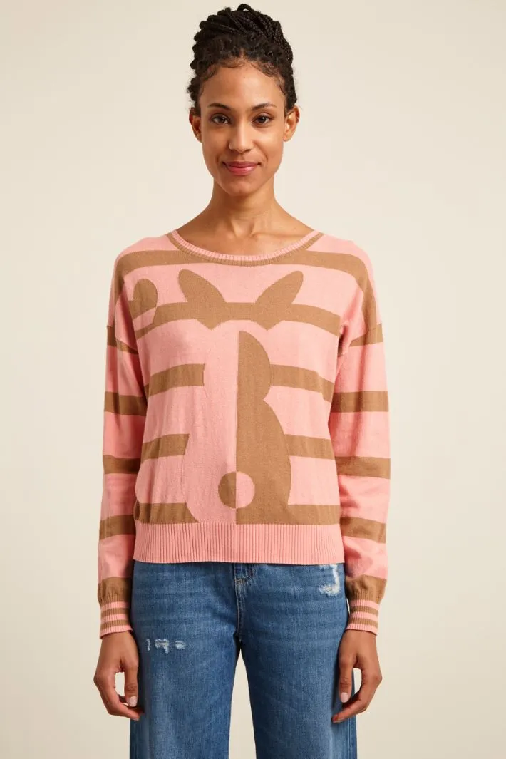 Maglia a intarsio