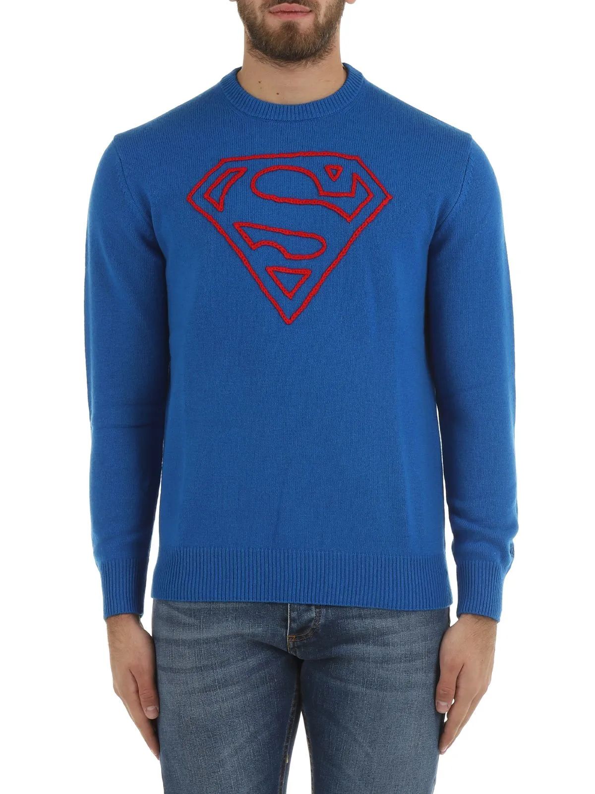 MAGLIA CON LOGO SUPERMAN COBALTO