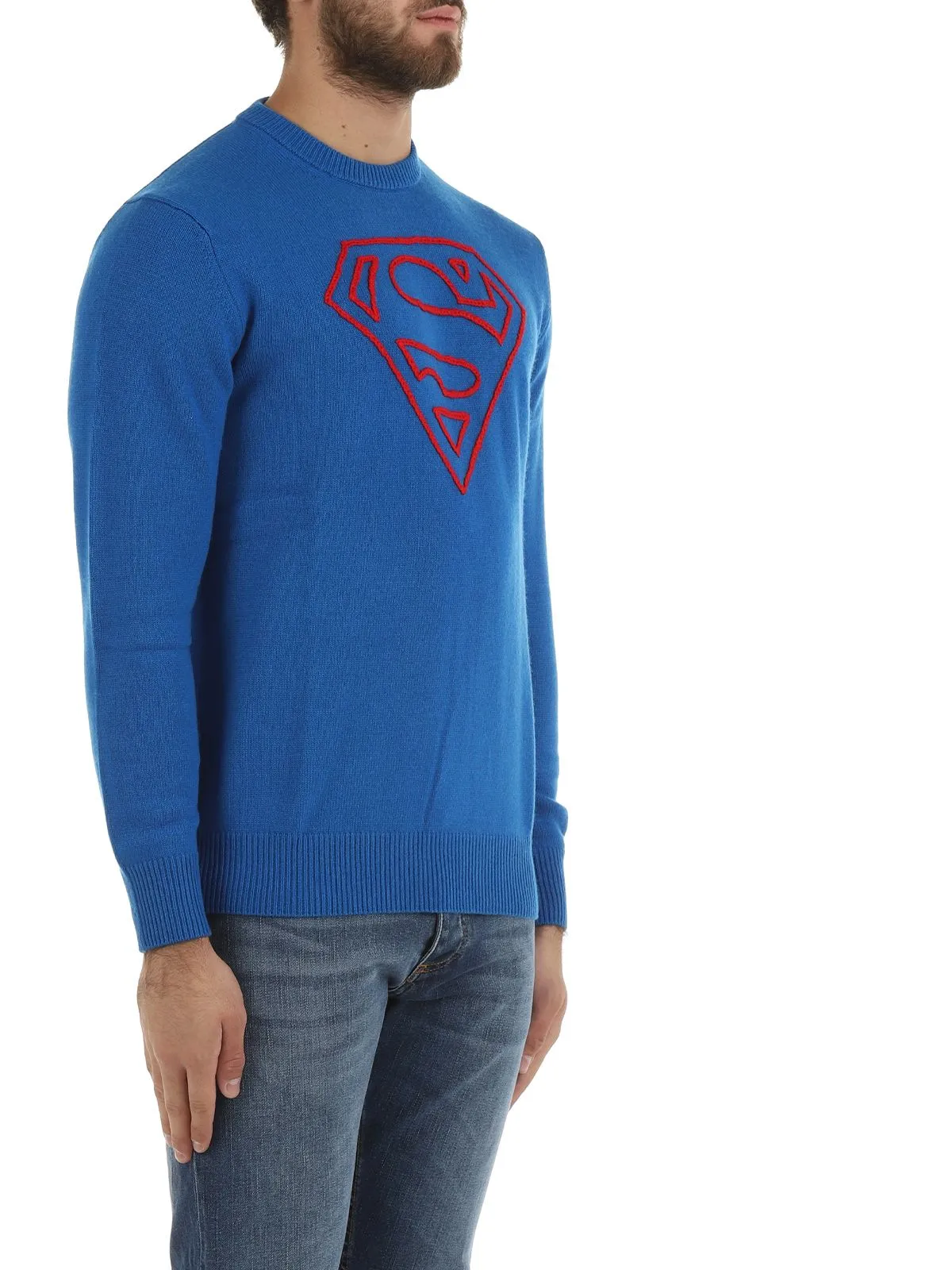 MAGLIA CON LOGO SUPERMAN COBALTO