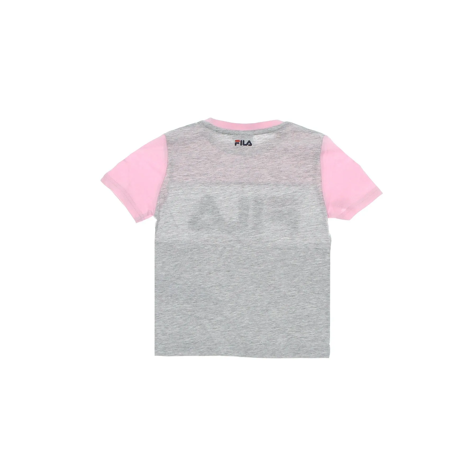 Maglietta Bambino Thea Blocked Tee Light Grey Melange Bros/pink Mist/bright White