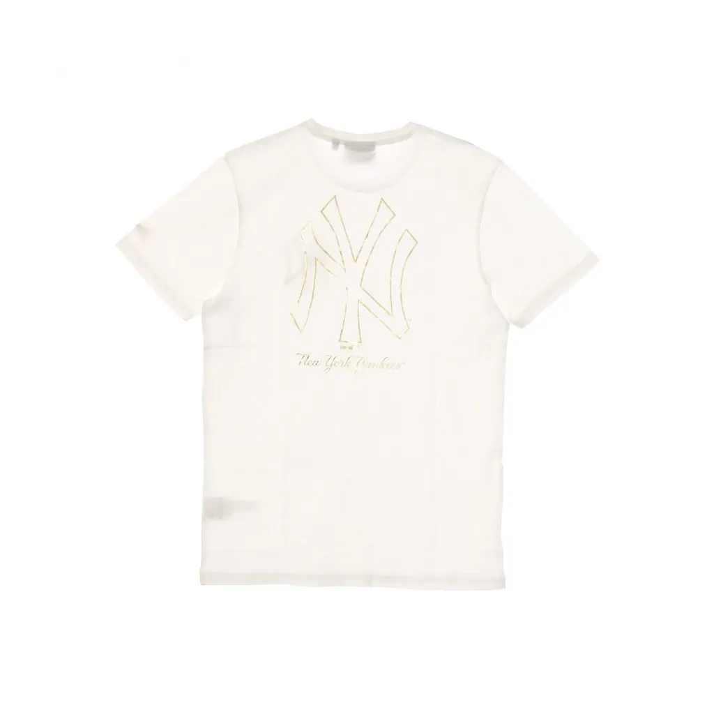 MAGLIETTA MLB METALLIC TEE NEYYAN WHITE