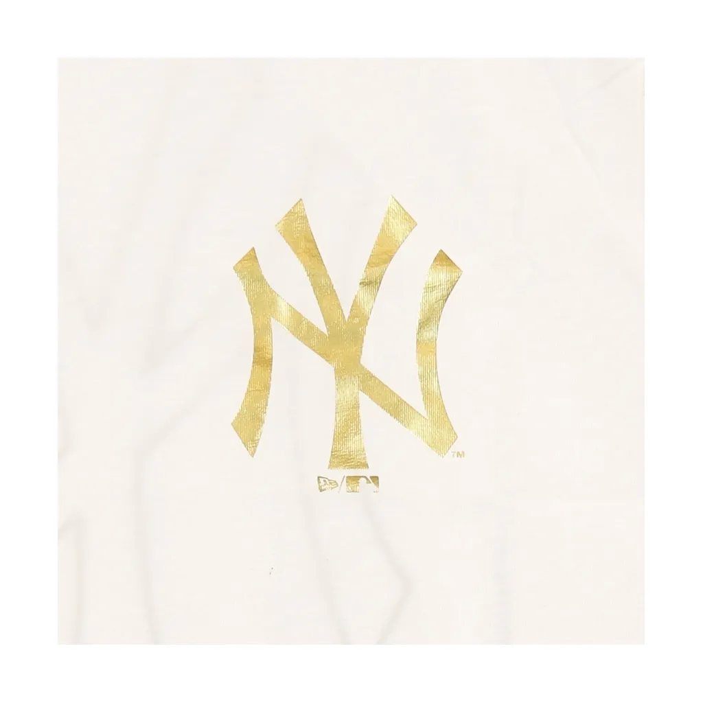 MAGLIETTA MLB METALLIC TEE NEYYAN WHITE